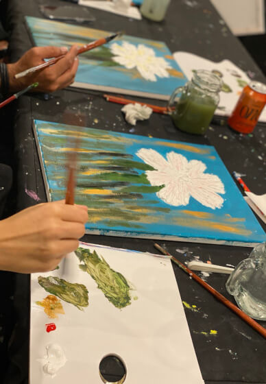 Heavy Textured Abstract Flower Workshop