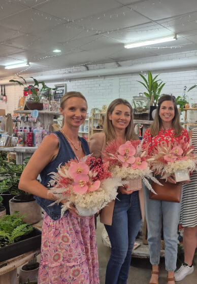 Hens Party Preserved Flower Workshop
