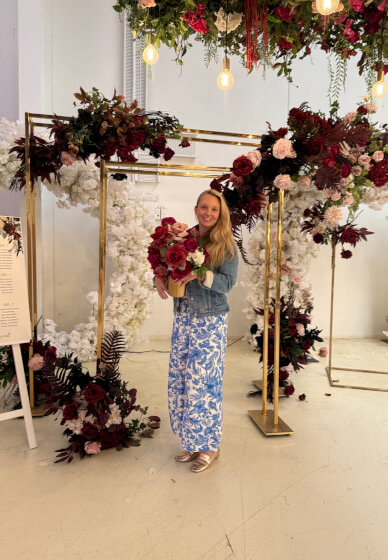 Hens Party Silk Floral Design & Floristry Centrepieces