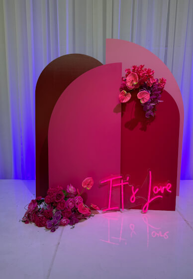 Hens Party Silk Floral Design & Floristry Centrepieces