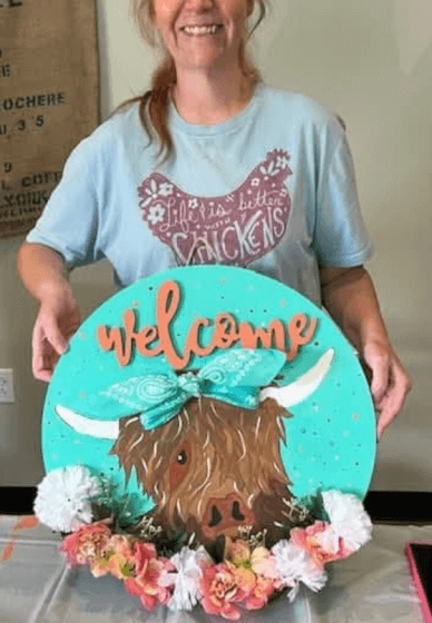 Highland Cow Paint Party