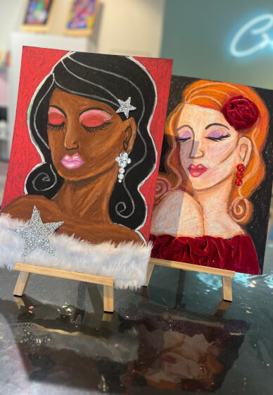 Hollywood Starlet Drawing and Collage Artwork Workshop