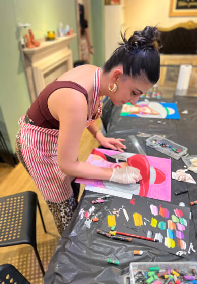 Hollywood Starlet Drawing and Collage Artwork Workshop