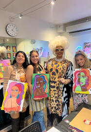 Hollywood Starlet Drawing and Collage Artwork Workshop