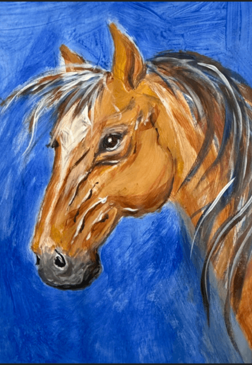 Horse Portrait Painting Class