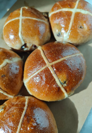 Hot Cross Buns Baking Class