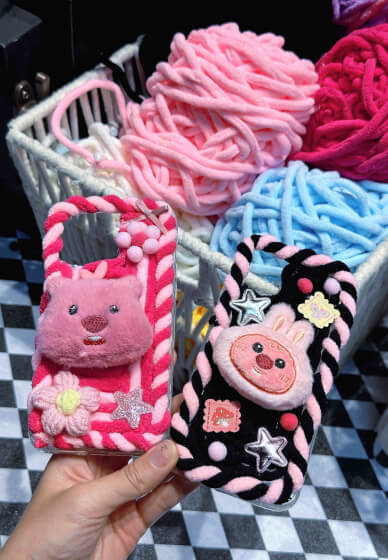 Ice Yarn Decorated Phone Case Workshop