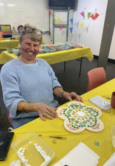 Indoor Flower Wall Hanging Mosaic Workshop