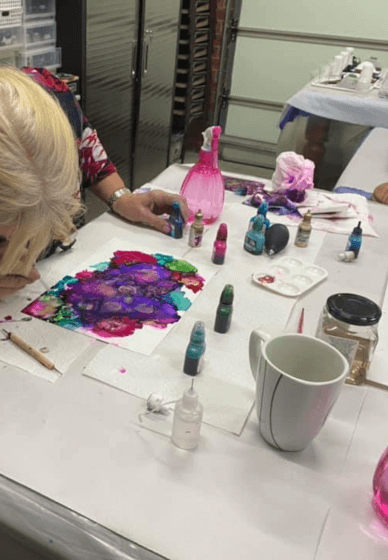 Alcohol Ink Art Techniques Workshop