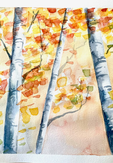 Ink and Wash Workshop: Autumn and Winter Trees