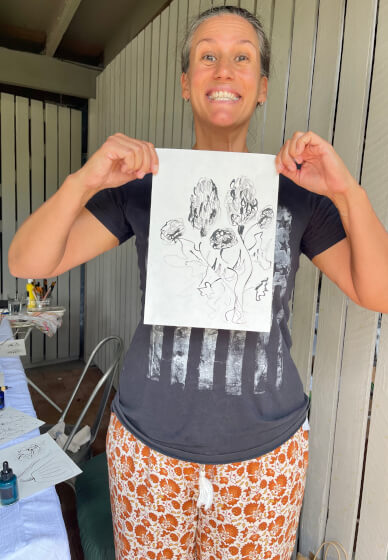 Inky Florals Workshop: Drawing with Acrylic Inks and Sticks