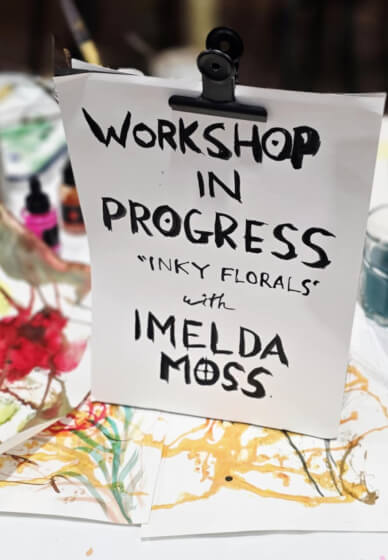 Inky Florals Workshop: Drawing with Acrylic Inks and Sticks