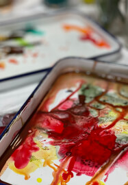 Inky Florals Workshop: Drawing with Acrylic Inks and Sticks