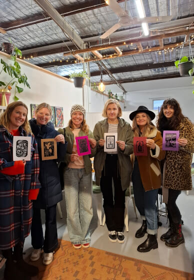Inner Warrior Lino Printing Workshop