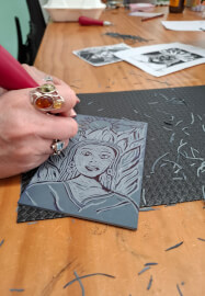 Inner Warrior Lino Printing Workshop