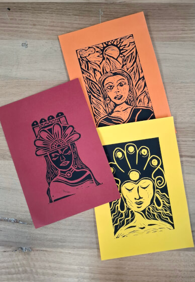 Inner Warrior Lino Printing Workshop