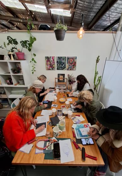 Inner Warrior Lino Printing Workshop