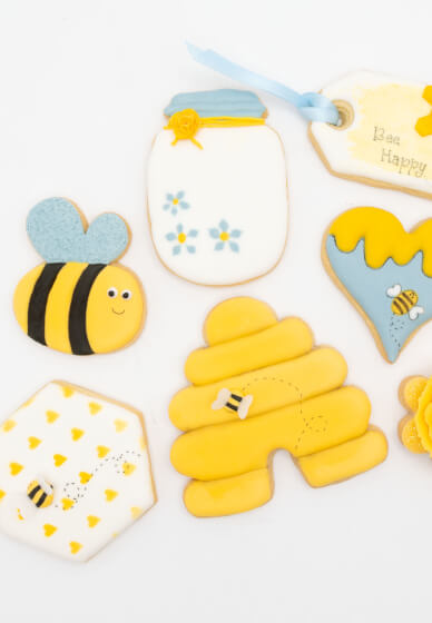 Intermediate Royal Icing Cookie Class: Bees Knees