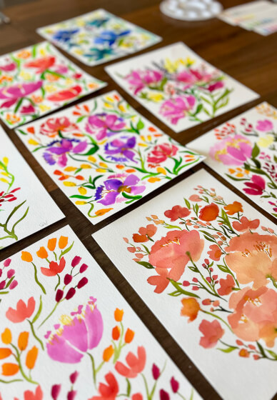 Intro to Floral Watercolour Painting Workshop