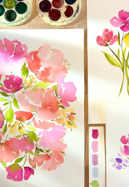 Intro to Floral Watercolour Painting Workshop