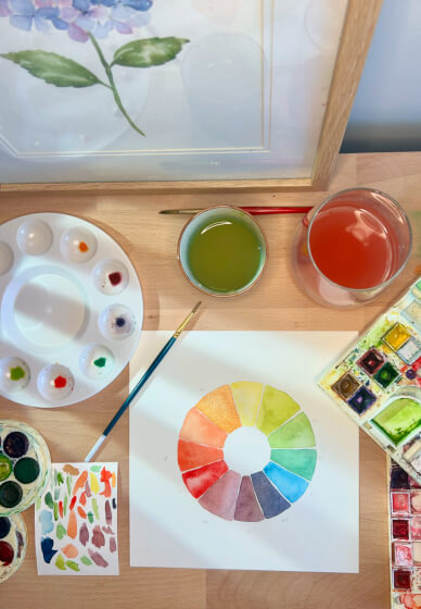 Intro to Floral Watercolour Painting Workshop