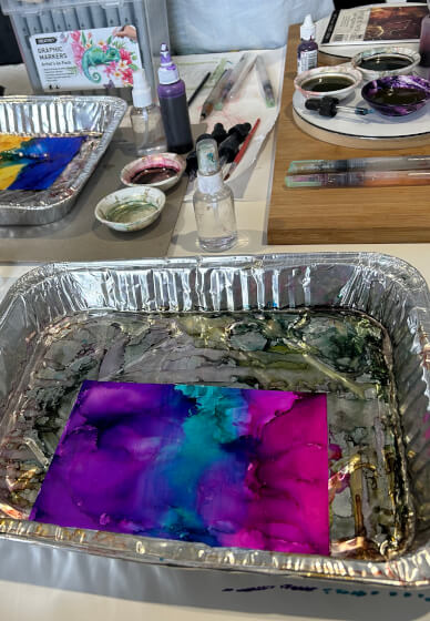 Introduction to Alcohol Ink Workshop