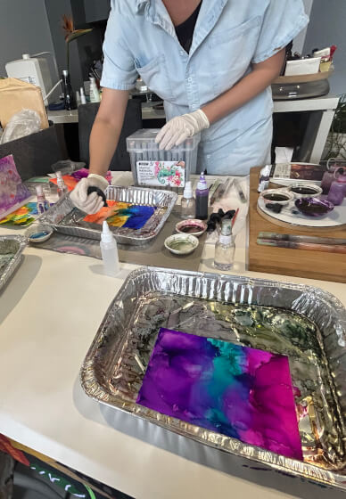 Introduction to Alcohol Ink Workshop
