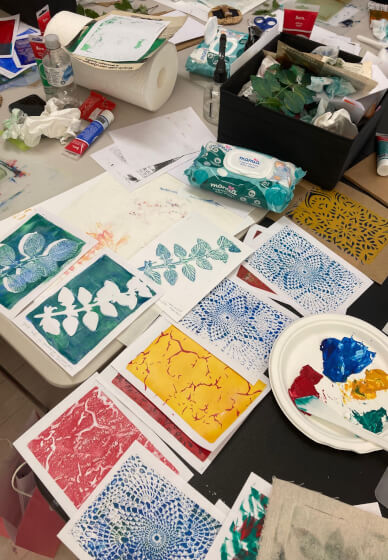 Introduction to Gel Plate Mono-Printing Short Course