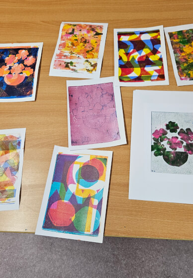 Introduction to Gel Plate Mono-Printing Short Course
