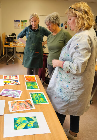 Introduction to Gel Plate Mono-Printing Short Course