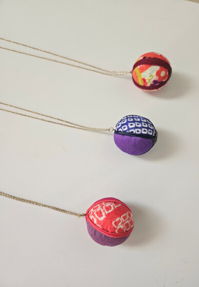 Japanese Fabric Ball 'Kimekomi Mari' Accessory Workshop