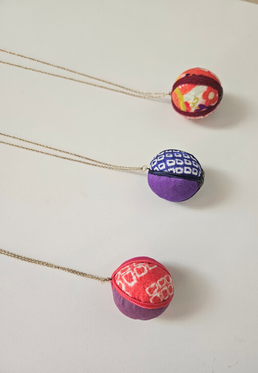 Japanese Fabric Ball 'Kimekomi Mari' Accessory Workshop