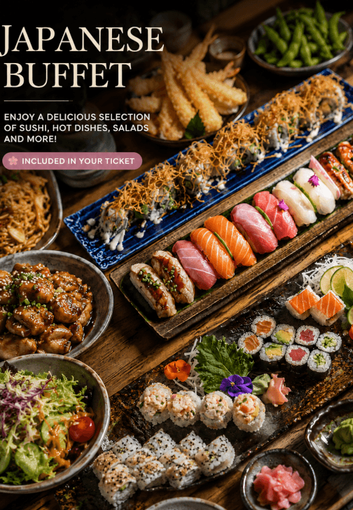 Japanese Paint, Sip and Supper Workshop: Fuji in Bloom