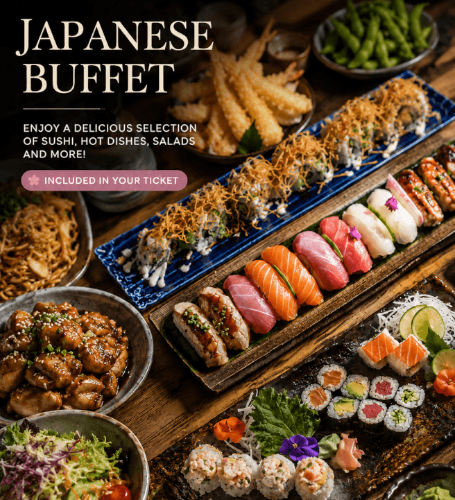 Japanese Paint, Sip and Supper Workshop: Fuji in Bloom