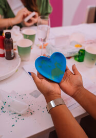 Jesmonite Casting and Sip Class