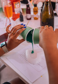 Jesmonite Casting and Sip Class