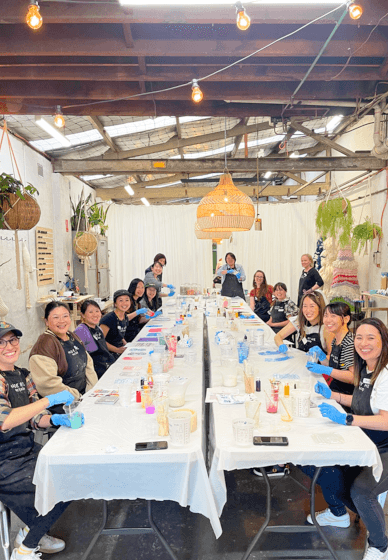 Jesmonite Workshop: Terrazzo Photo Frame and Marbled Trinket Tray