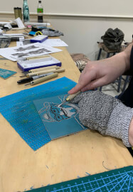 Jigsaw Block Linocut Printing Course