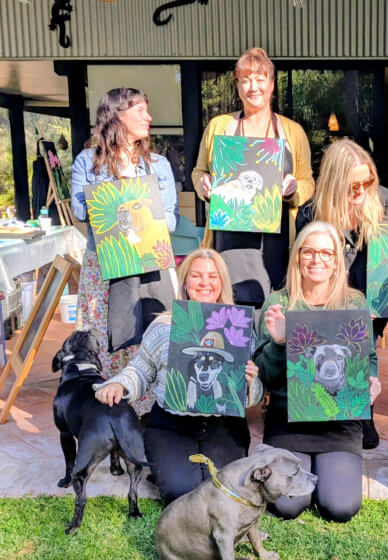 Jungle Pet Paint and Sip Class