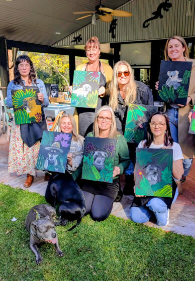 Jungle Pet Paint and Sip Class