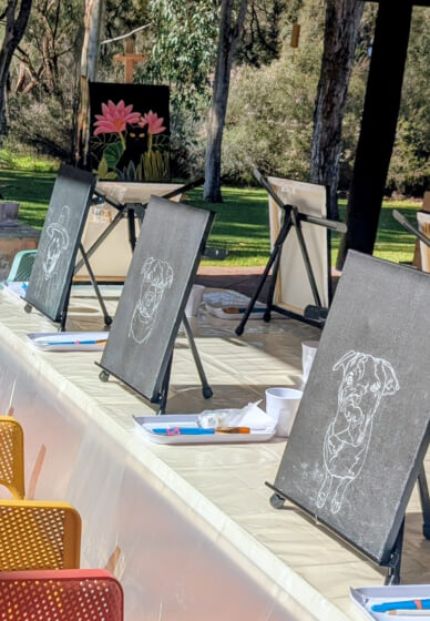 Jungle Pet Paint and Sip Class