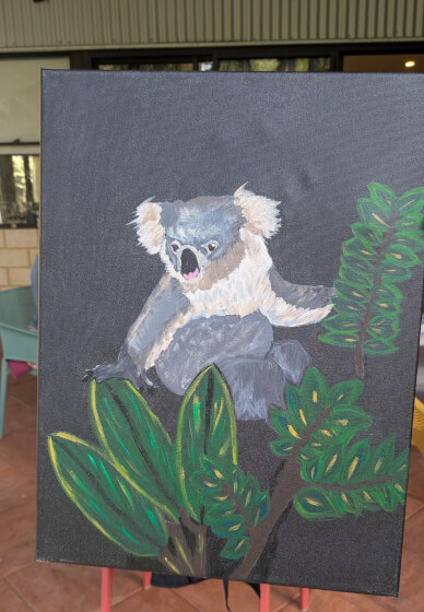 Jungle Pet Paint and Sip Class