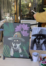 Jungle Pet Paint and Sip Class