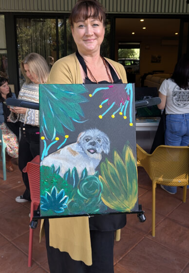 Jungle Pet Paint and Sip Class