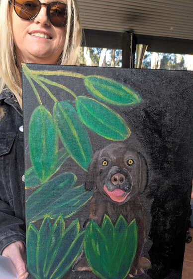 Jungle Pet Paint and Sip Class