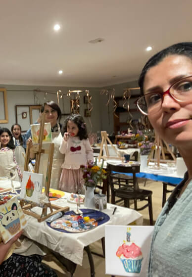 Kids and Teens Birthday Art Party Painting and Craft