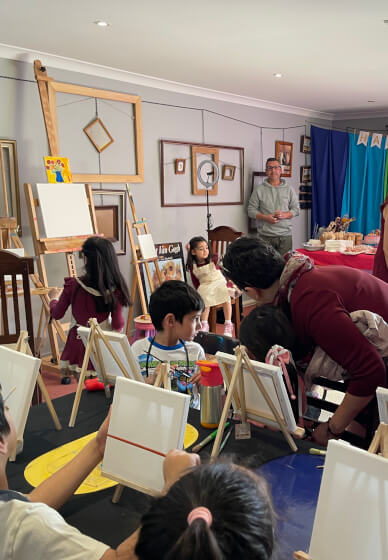 Kids and Teens Birthday Art Party Painting and Craft