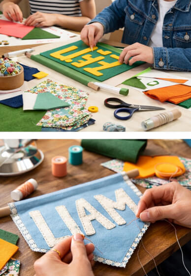Kids Banner Workshop: Make Your Own Name Pennant (Ages 12–15)
