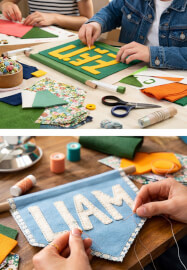 Kids Banner Workshop: Make Your Own Name Pennant (Ages 12–15)