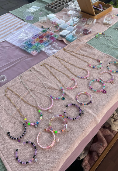 Kids Beaded Jewellery Making Workshop Party